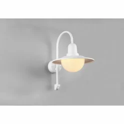 Luminaires Trio Applique murale d'extérieur Trio Norman Blanc, 1 lumière, Détecteur de mouvement