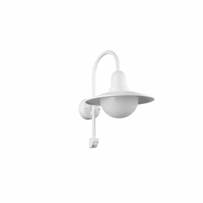 Luminaires Trio Applique murale d'extérieur Trio Norman Blanc, 1 lumière, Détecteur de mouvement