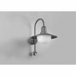 Luminaires Trio Applique murale d'extérieur Trio Norman Anthracite, 1 lumière, Détecteur de mouvement