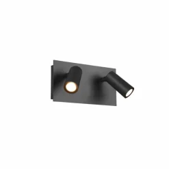 Luminaires Trio Applique murale d'extérieur Trio Tunga LED Anthracite, 2 lumières