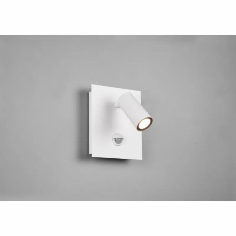 Luminaires Trio Applique murale d'extérieur Trio Tunga LED Blanc, 1 lumière, Détecteur de mouvement