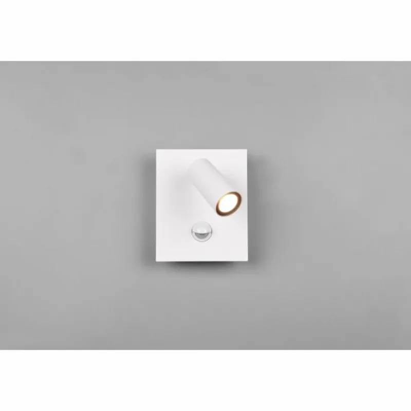 Luminaires Trio Applique murale d'extérieur Trio Tunga LED Blanc, 1 lumière, Détecteur de mouvement