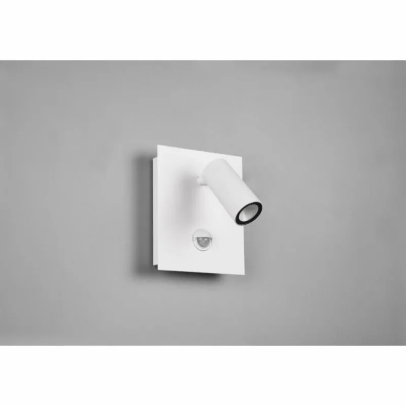 Luminaires Trio Applique murale d'extérieur Trio Tunga LED Blanc, 1 lumière, Détecteur de mouvement