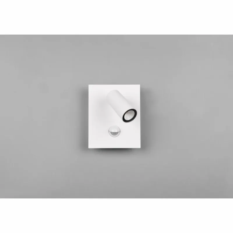 Luminaires Trio Applique murale d'extérieur Trio Tunga LED Blanc, 1 lumière, Détecteur de mouvement