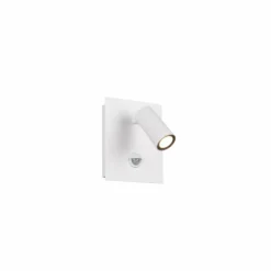 Luminaires Trio Applique murale d'extérieur Trio Tunga LED Blanc, 1 lumière, Détecteur de mouvement