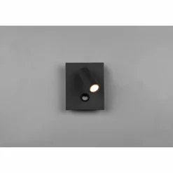 Luminaires Trio Applique murale d'extérieur Trio Tunga LED Anthracite, 1 lumière, Détecteur de mouvement