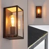 Lampes Dorées-hofstein Applique murale d'extérieur Hamra Noir doré, 1 lumière