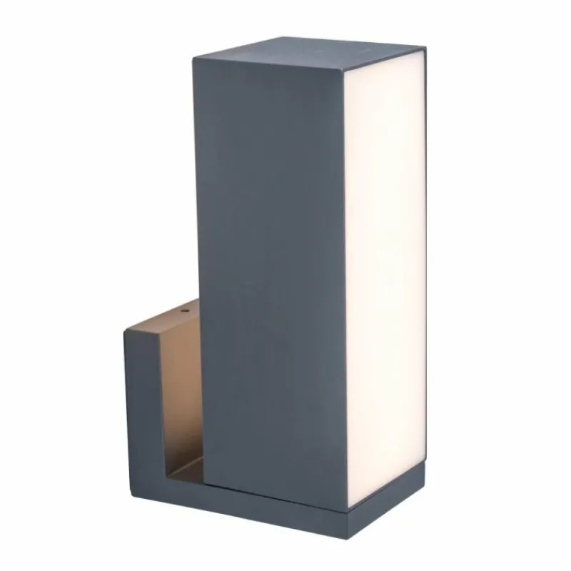 Luminaires Lutec Applique murale d'extérieur Lutec CUBA LED Anthracite, 2 lumières