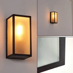 hofstein Applique murale d'extérieur Hakkas Noir, 1 lumière