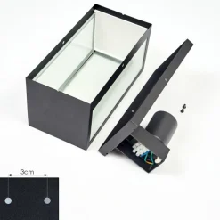 hofstein Applique murale d'extérieur Hakkas Noir, 1 lumière