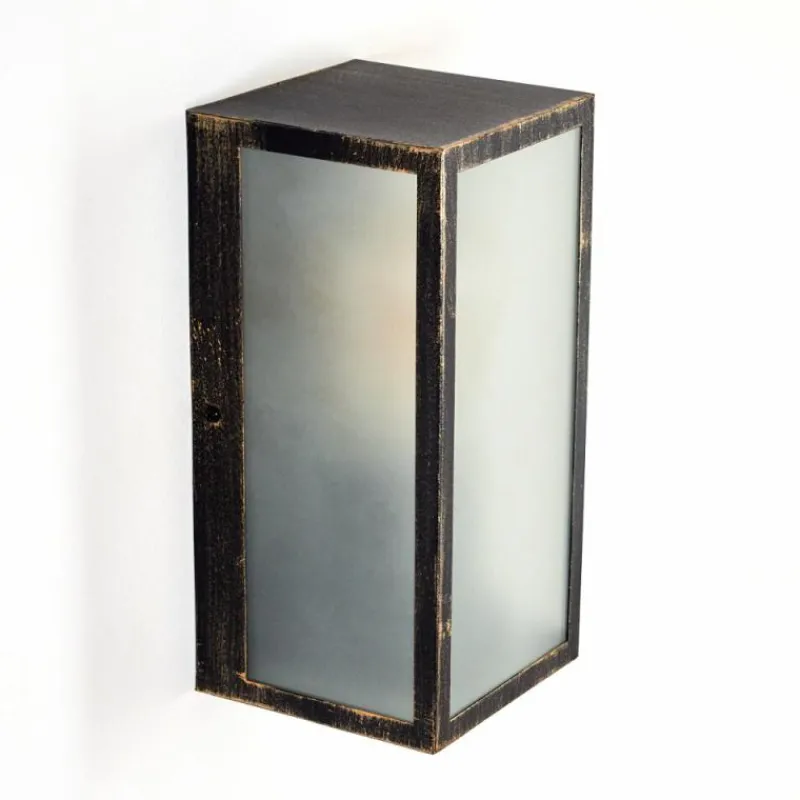 Lampes Dorées-hofstein Applique murale d'extérieur Hakkas Brun, Or, 1 lumière