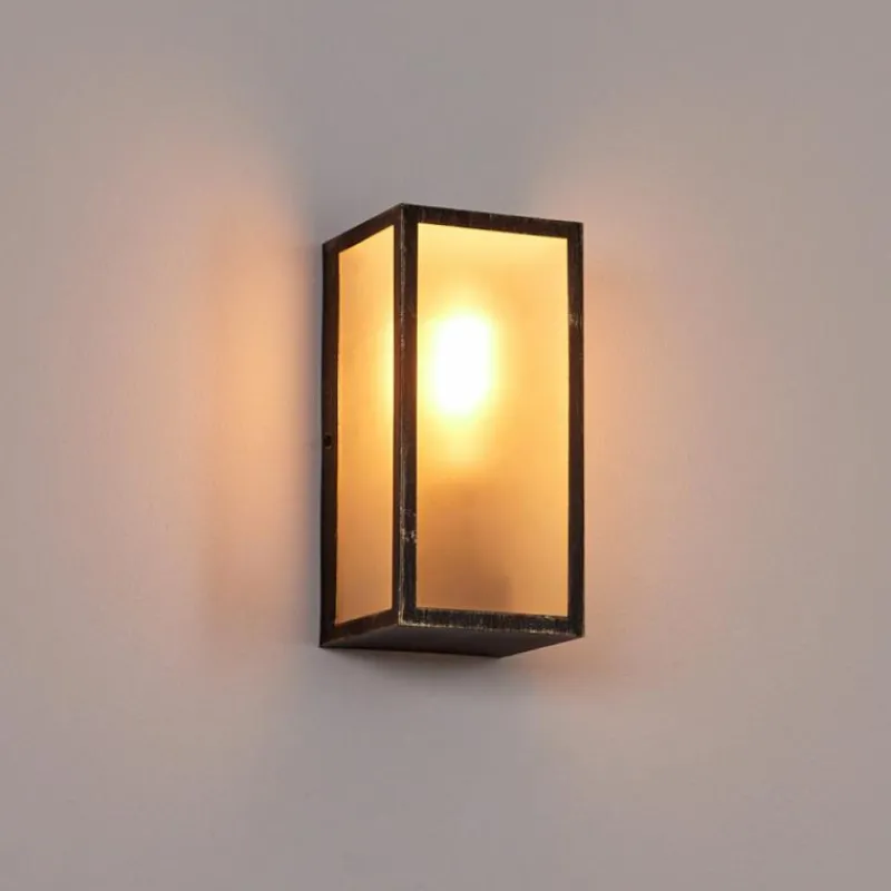 Lampes Dorées-hofstein Applique murale d'extérieur Hakkas Brun, Or, 1 lumière