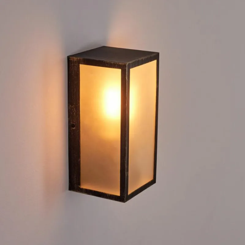 Lampes Dorées-hofstein Applique murale d'extérieur Hakkas Brun, Or, 1 lumière