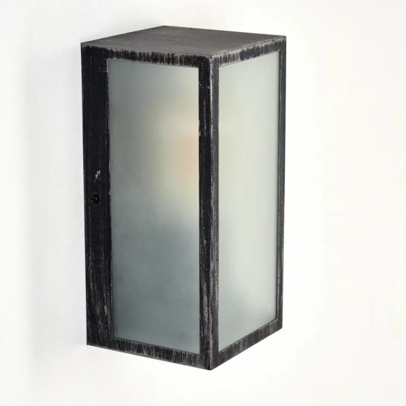 hofstein Applique murale d'extérieur Hakkas Noir, Argenté, 1 lumière