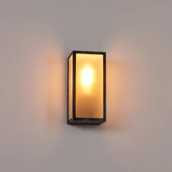 hofstein Applique murale d'extérieur Hakkas Noir, Argenté, 1 lumière