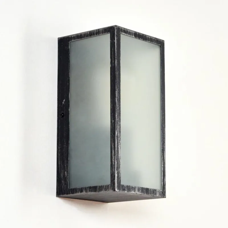 hofstein Applique murale d'extérieur Hakkas Noir, Argenté, 1 lumière