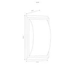 Luminaires LCD Applique murale d'extérieur LCD 053SEN Noir, 1 lumière, Détecteur de mouvement