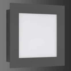 Luminaires LCD Applique murale d'extérieur LCD 3007LEDSEN Noir, 1 lumière, Détecteur de mouvement