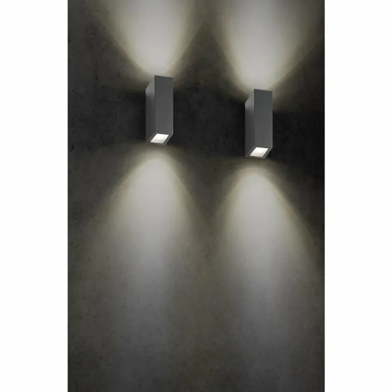 Luminaires LCD Applique murale d'extérieur LCD 5023 LED Noir, 2 lumières