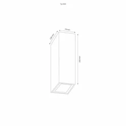 Luminaires LCD Applique murale d'extérieur LCD 5023 LED Noir, 2 lumières