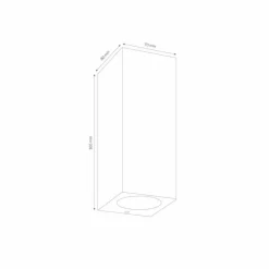 Luminaires LCD Applique murale d'extérieur LCD 5048 Blanc, 2 lumières