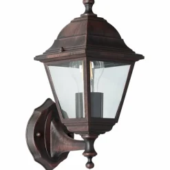 Luminaires Rustiques-Luminaires Brilliant Applique murale d'extérieur Brillliant Nissie Brun, 1 lumière