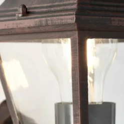 Luminaires Rustiques-Luminaires Brilliant Applique murale d'extérieur Brillliant Nissie Brun, 1 lumière