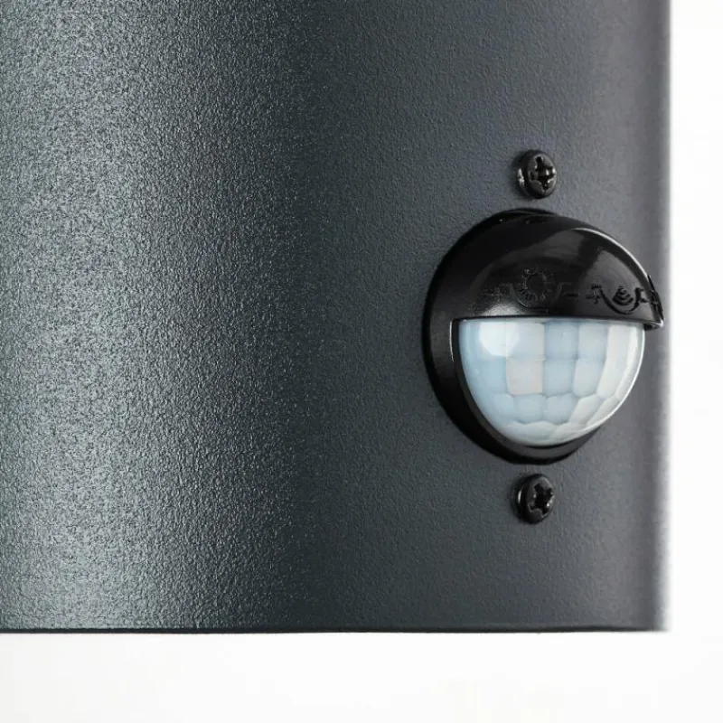 Luminaires Brilliant Applique murale d'extérieur Brillliant Aberdeen Noir, 1 lumière, Détecteur de mouvement