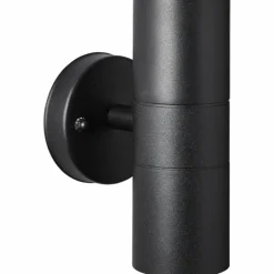 Luminaires Brilliant Applique murale d'extérieur Brillliant Traver Noir, 2 lumières