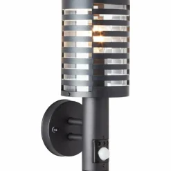 Luminaires Brilliant Applique murale d'extérieur Brillliant Venlo Noir, 1 lumière, Détecteur de mouvement