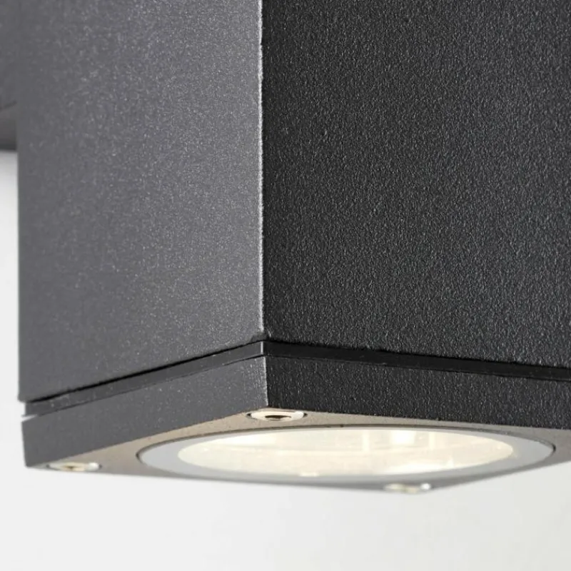 Luminaires Brilliant Applique murale d'extérieur Brillliant Nerty Argenté, 2 lumières