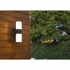 Luminaires Lutec Applique murale d'extérieur Lutec CYRA LED Noir, 2 lumières