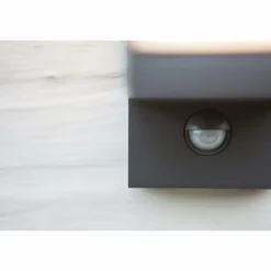 Luminaires Lutec Applique murale d'extérieur Lutec CUBA LED Anthracite, 1 lumière, Détecteur de mouvement