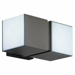 Luminaires Lutec Applique murale d'extérieur Lutec CUBA LED Anthracite, 2 lumières