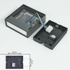 hofstein Applique murale d'extérieur Spidern LED Anthracite, 1 lumière
