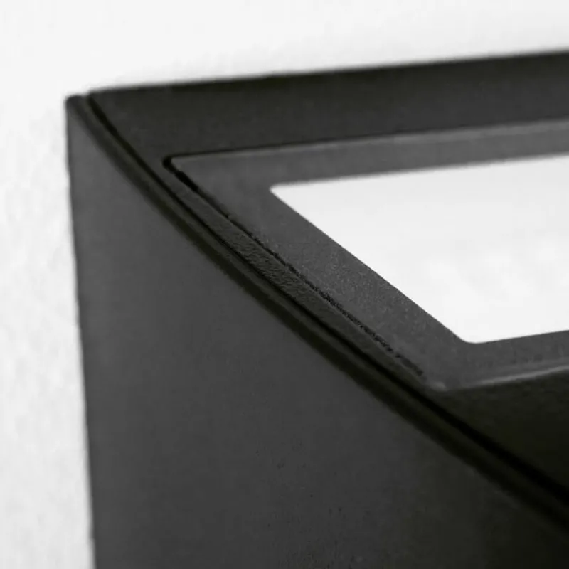 hofstein Applique murale d'extérieur Rotterdam LED Noir, 1 lumière