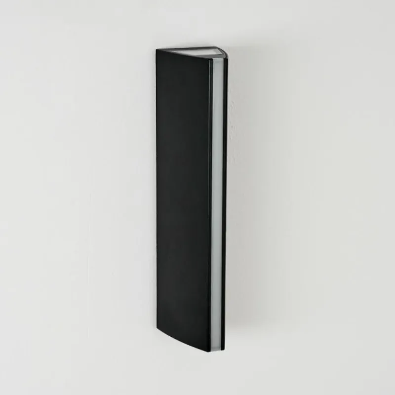 hofstein Applique murale d'extérieur Rotterdam LED Noir, 1 lumière