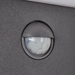 hofstein Applique murale d'extérieur Maseru LED Anthracite, 1 lumière, Détecteur de mouvement