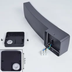 hofstein Applique murale d'extérieur Maseru LED Anthracite, 1 lumière