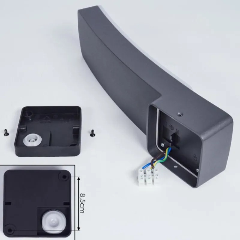 hofstein Applique murale d'extérieur Maseru LED Anthracite, 1 lumière