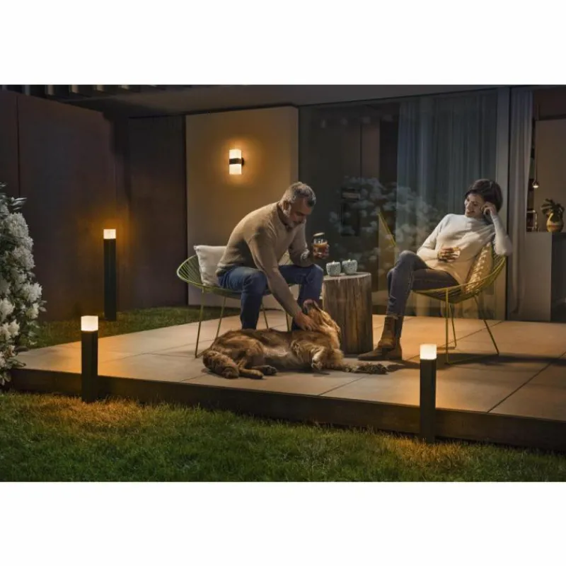 Luminaires Ledvance Applique murale d'extérieur LEDVANCE CUBE Gris, 1 lumière, Changeur de couleurs