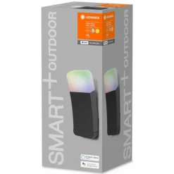 Luminaires Ledvance Applique murale d'extérieur LEDVANCE CURVE Gris, 1 lumière, Changeur de couleurs