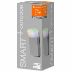 Luminaires Ledvance Applique murale d'extérieur LEDVANCE CURVE Argenté, 1 lumière, Changeur de couleurs