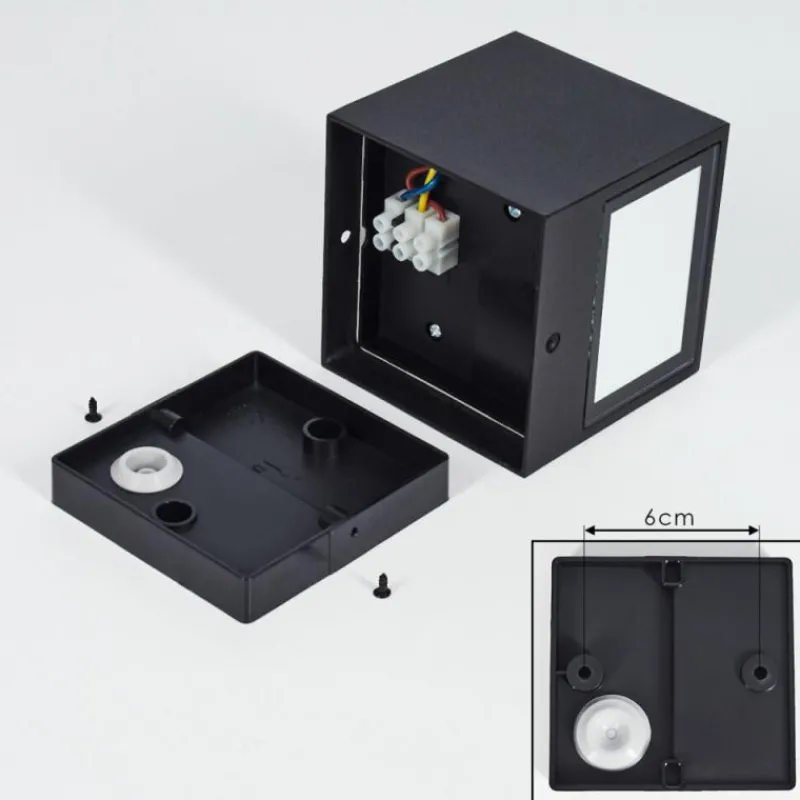 hofstein Applique murale d'extérieur Spidern LED Noir, 1 lumière