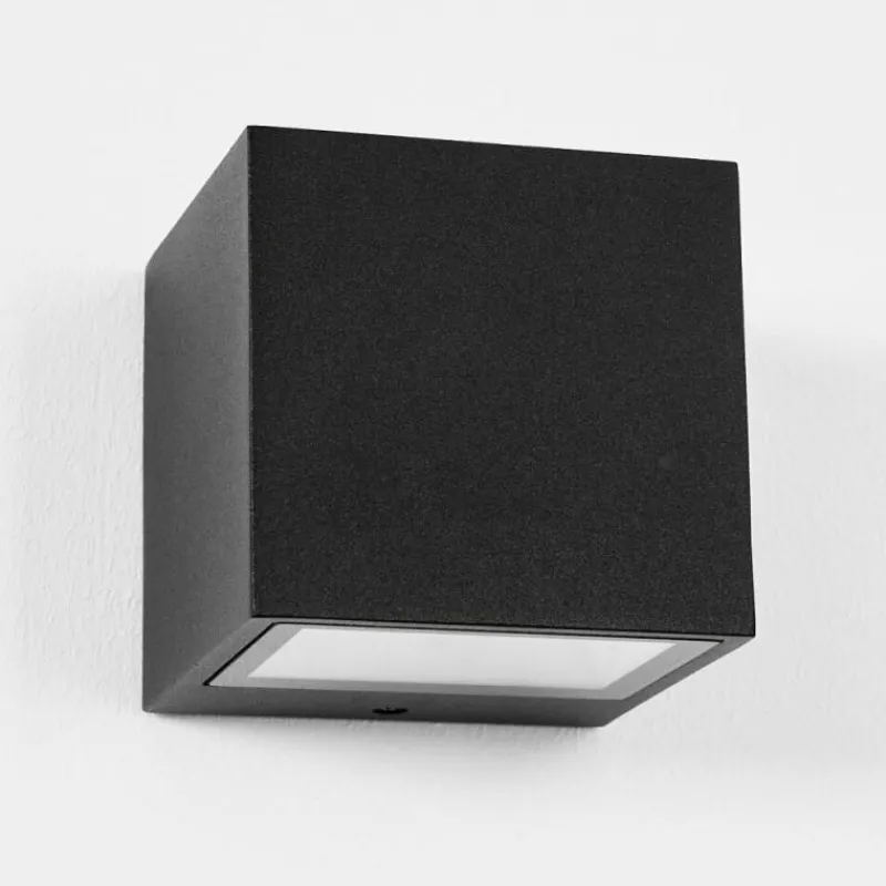 hofstein Applique murale d'extérieur Spidern LED Noir, 1 lumière