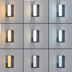 hofstein Applique murale d'extérieur Swanek LED Anthracite, 1 lumière