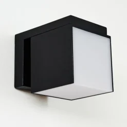 hofstein Applique murale d'extérieur Swanek LED Noir, 1 lumière