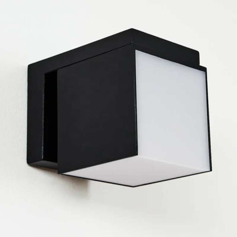 hofstein Applique murale d'extérieur Swanek LED Noir, 1 lumière