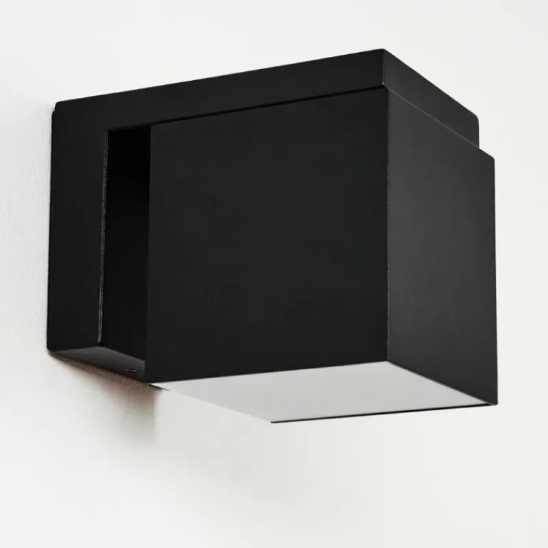 hofstein Applique murale d'extérieur Swanek LED Noir, 1 lumière