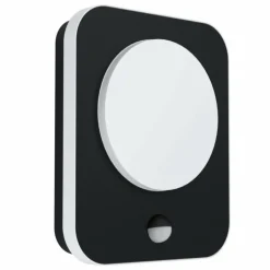 Luminaires Eglo Applique murale d'extérieur Eglo MADRIZ LED Noir, 1 lumière, Détecteur de mouvement